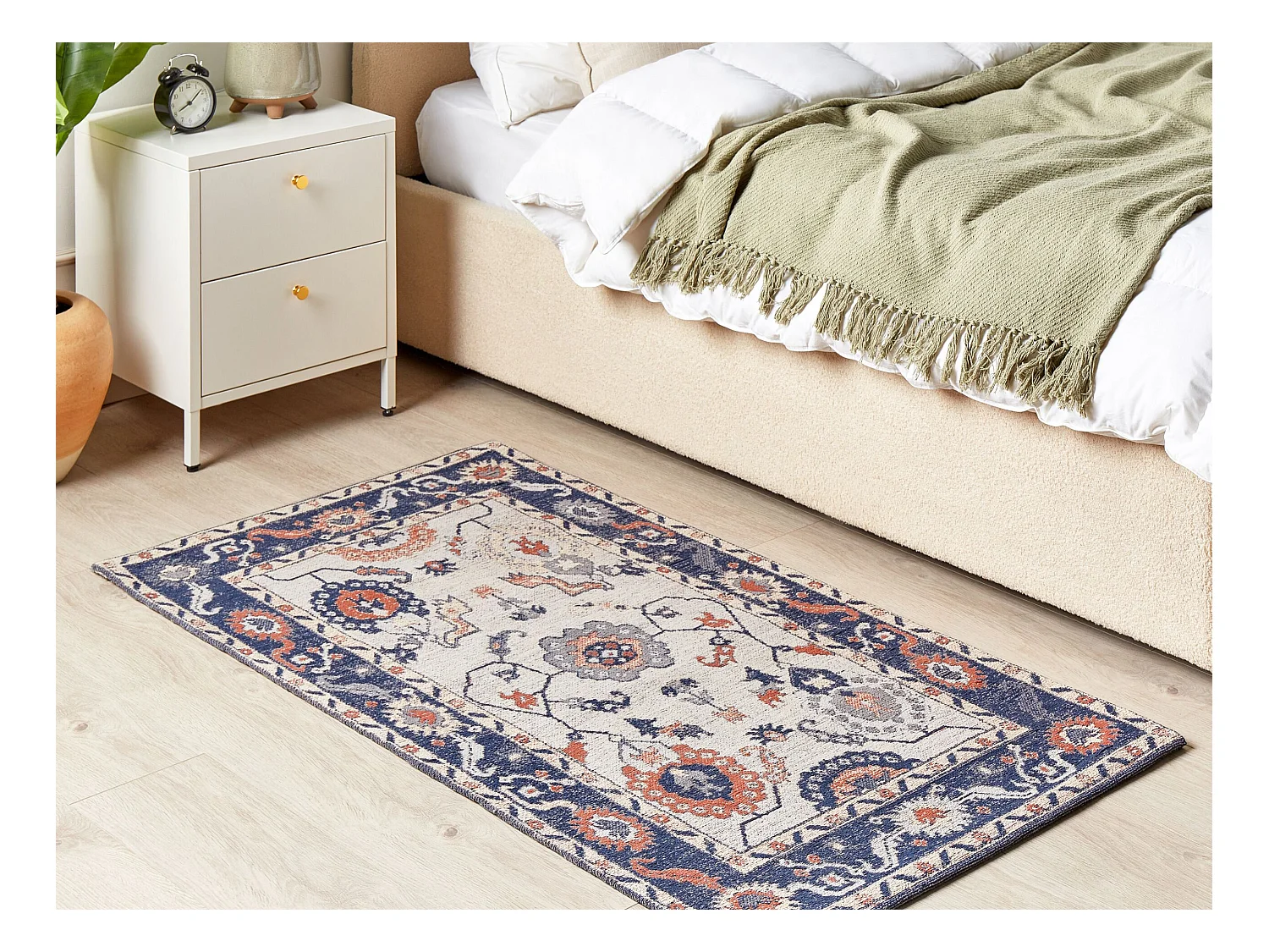 Vloerkleed katoen meerkleurig 80 x 150 cm KABTA