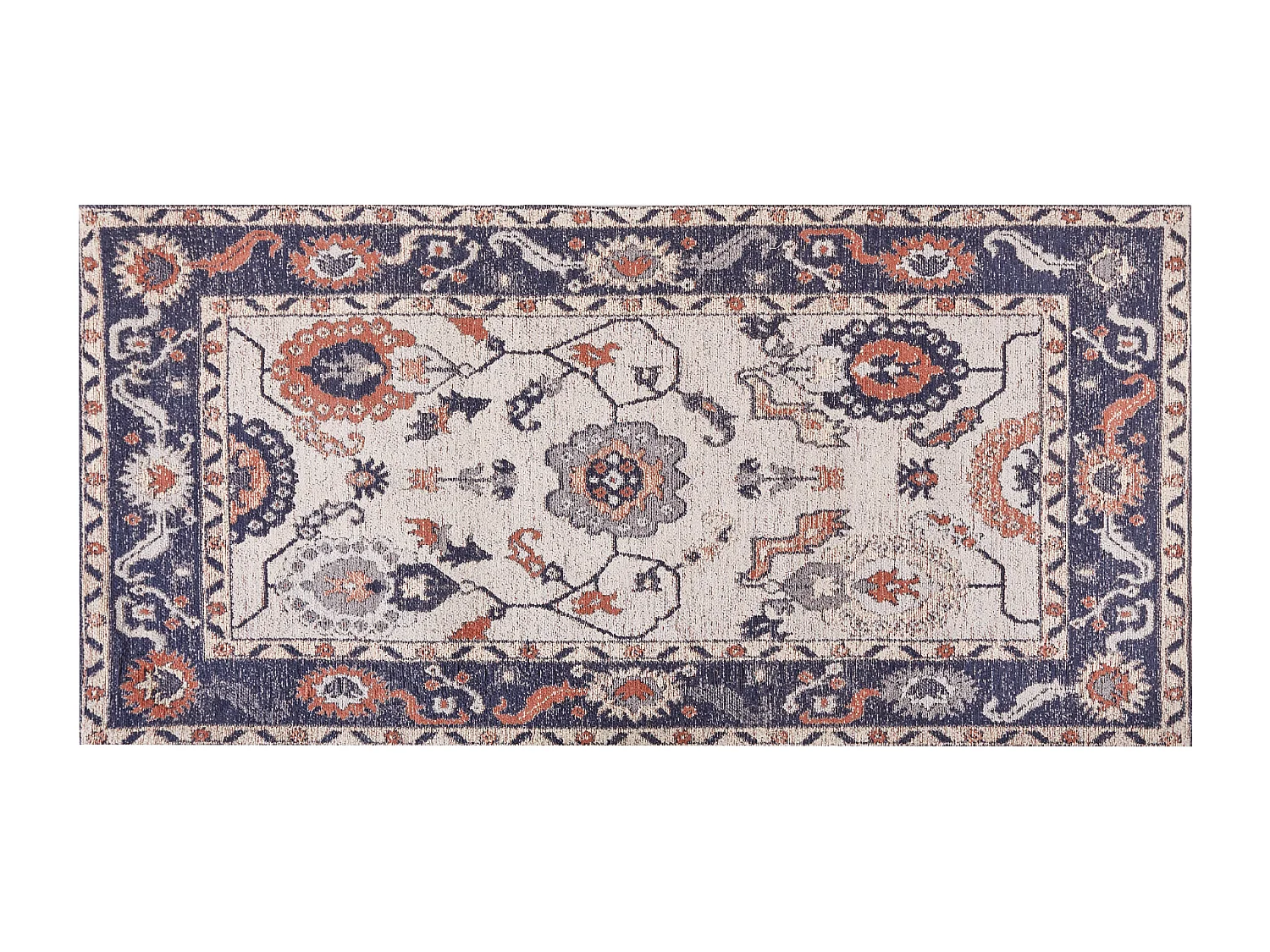 Vloerkleed katoen meerkleurig 80 x 150 cm KABTA