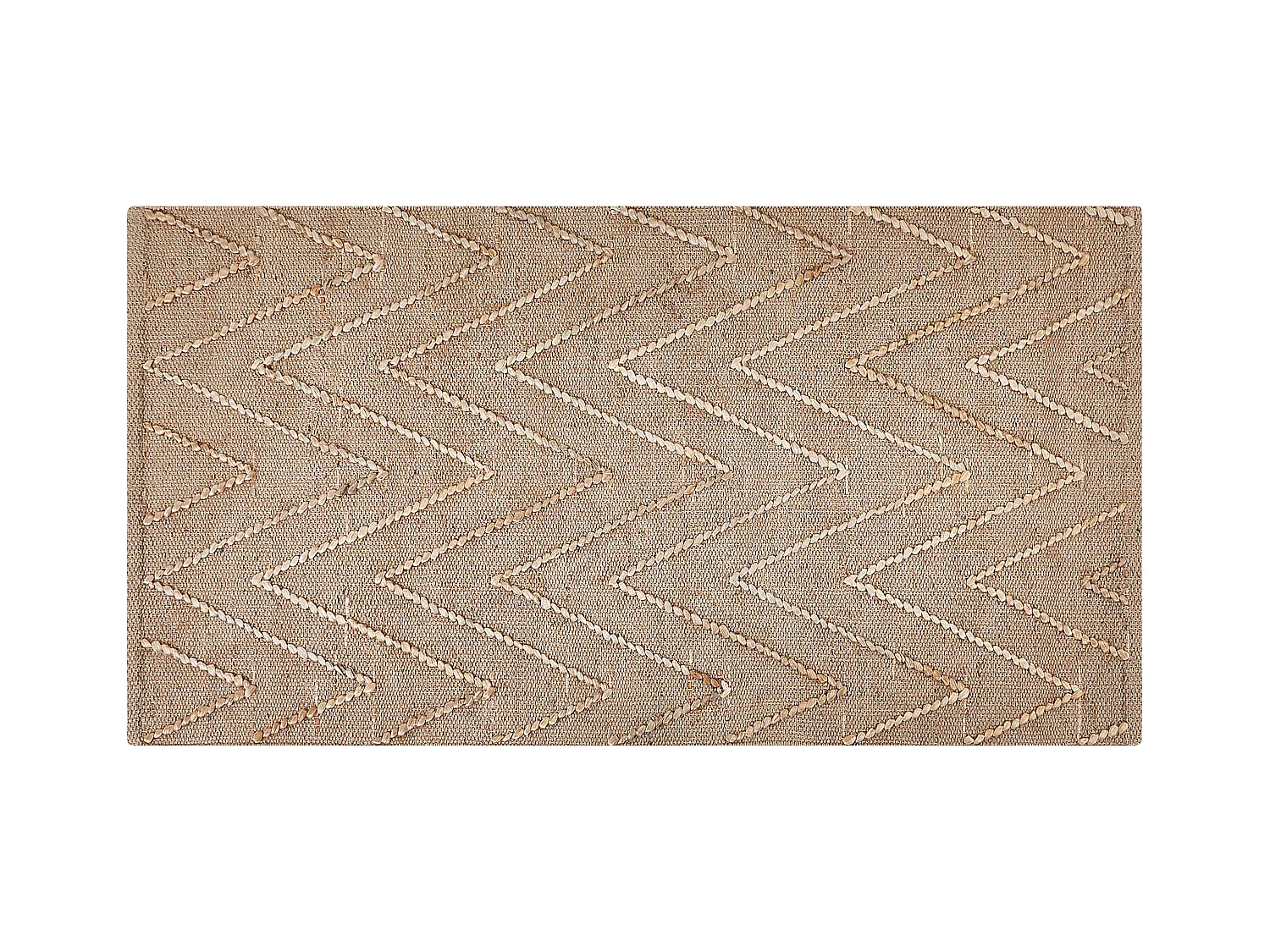 Dywan z juty 80 x 150 cm beżowy DADAY