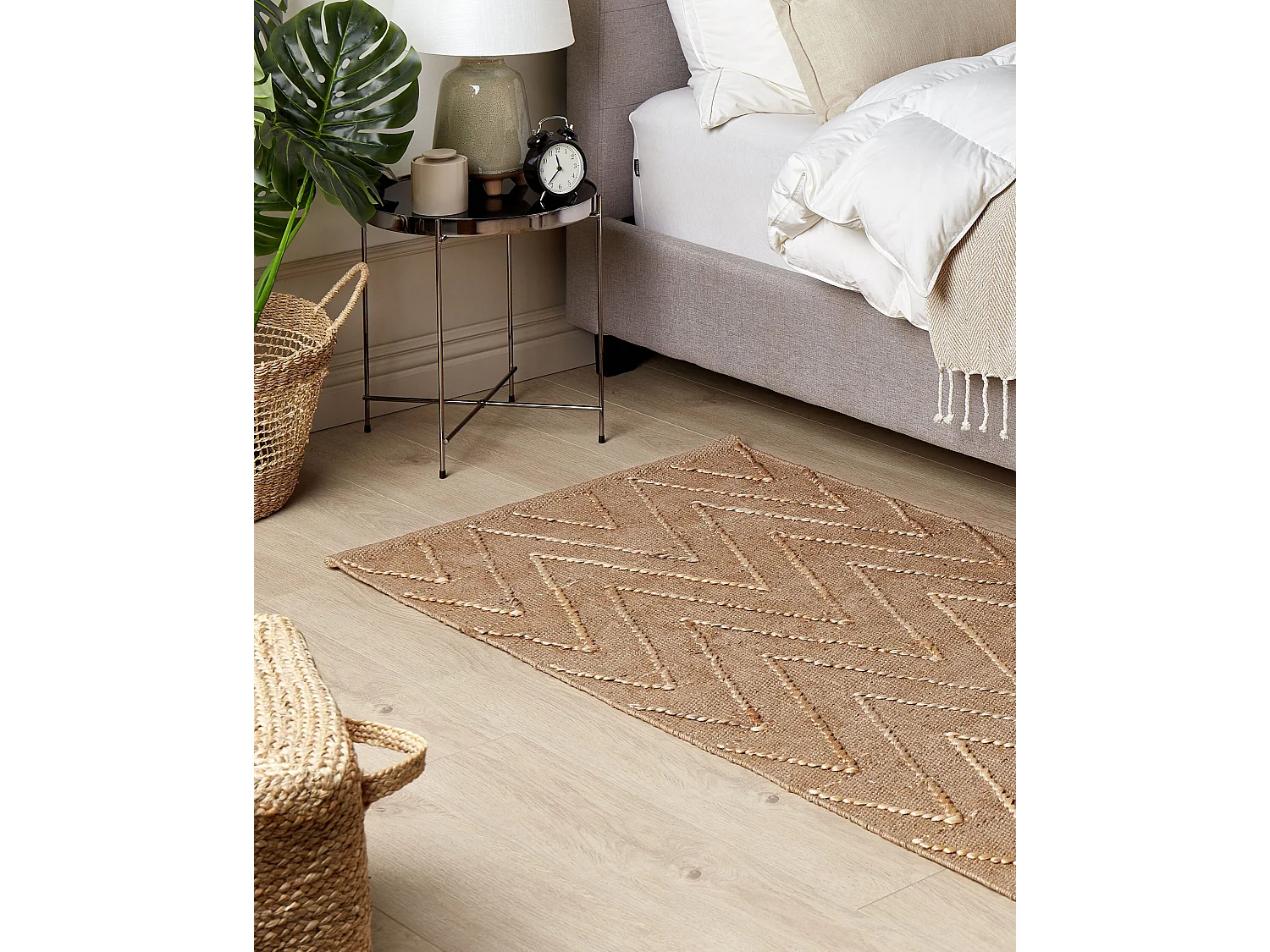 Tapis DADAY Beige 80 x 150 cm Jute
