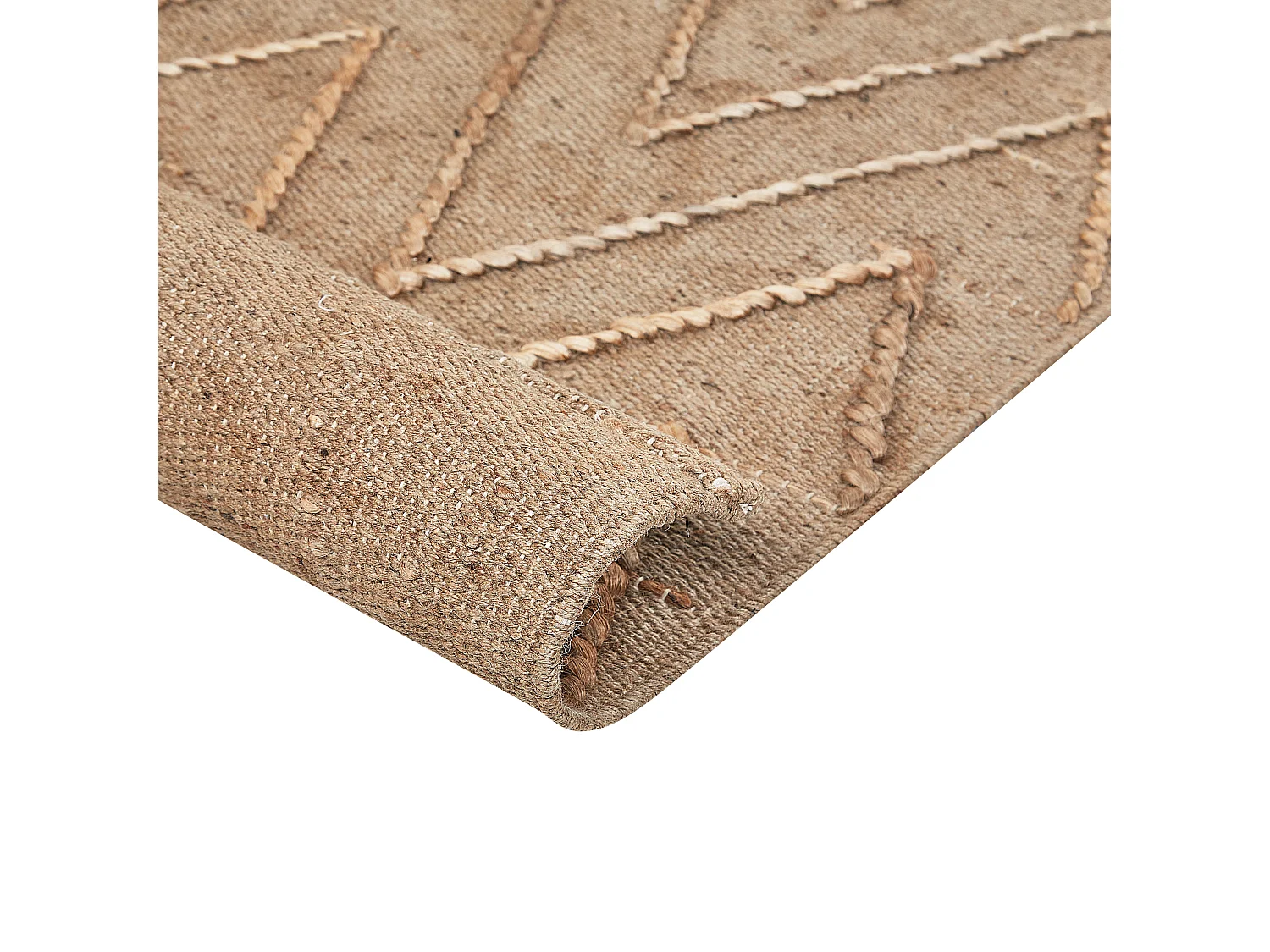 Vloerkleed DADAY 80 x 150 cm Jute Beige