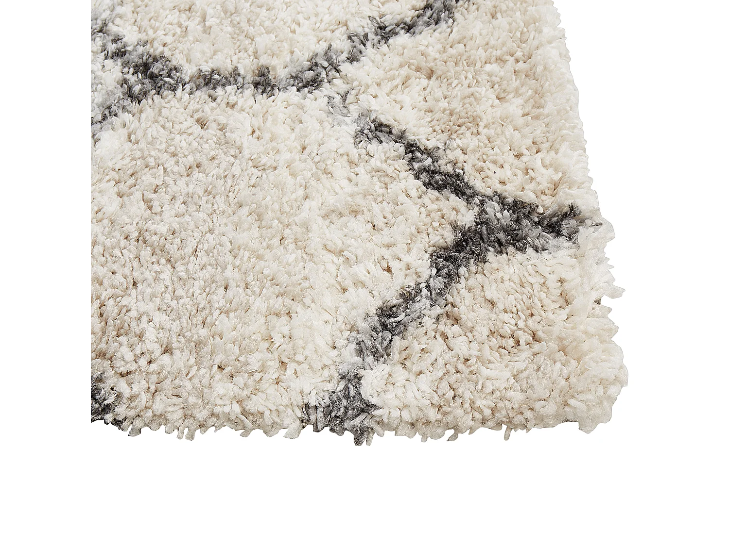 Tapis à poils longs YEREVAN Beige clair 80 x 150 cm