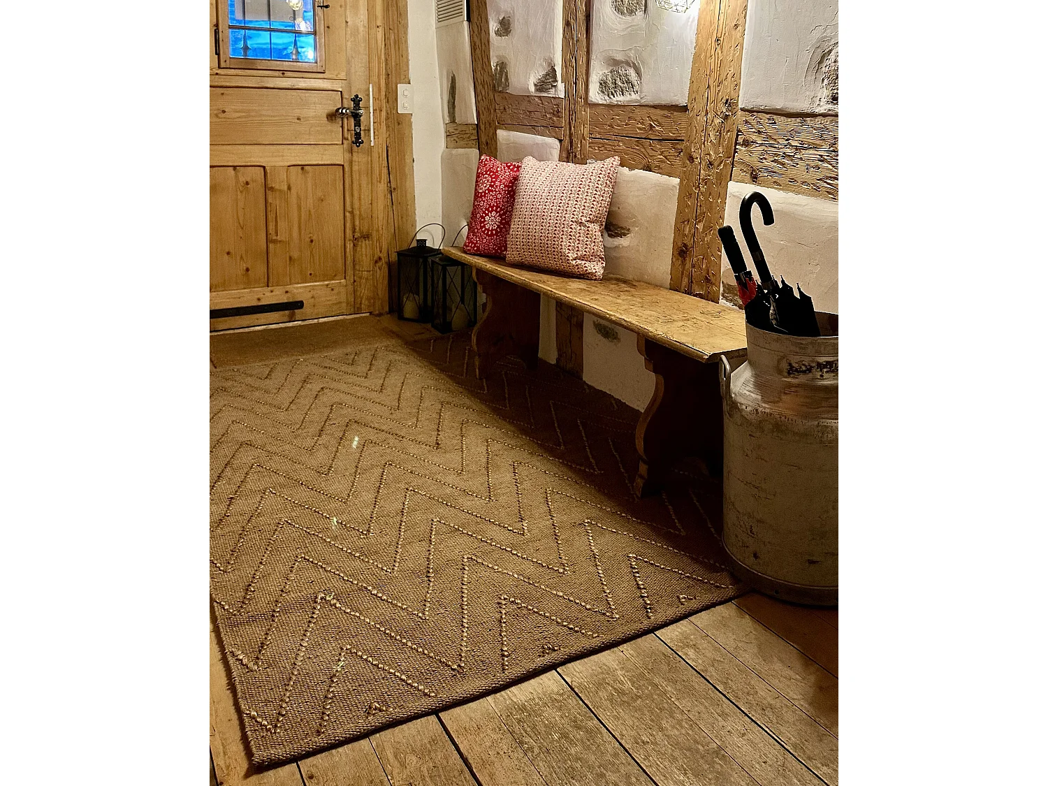 Tapis DADAY 140 x 200 cm Jute Beige