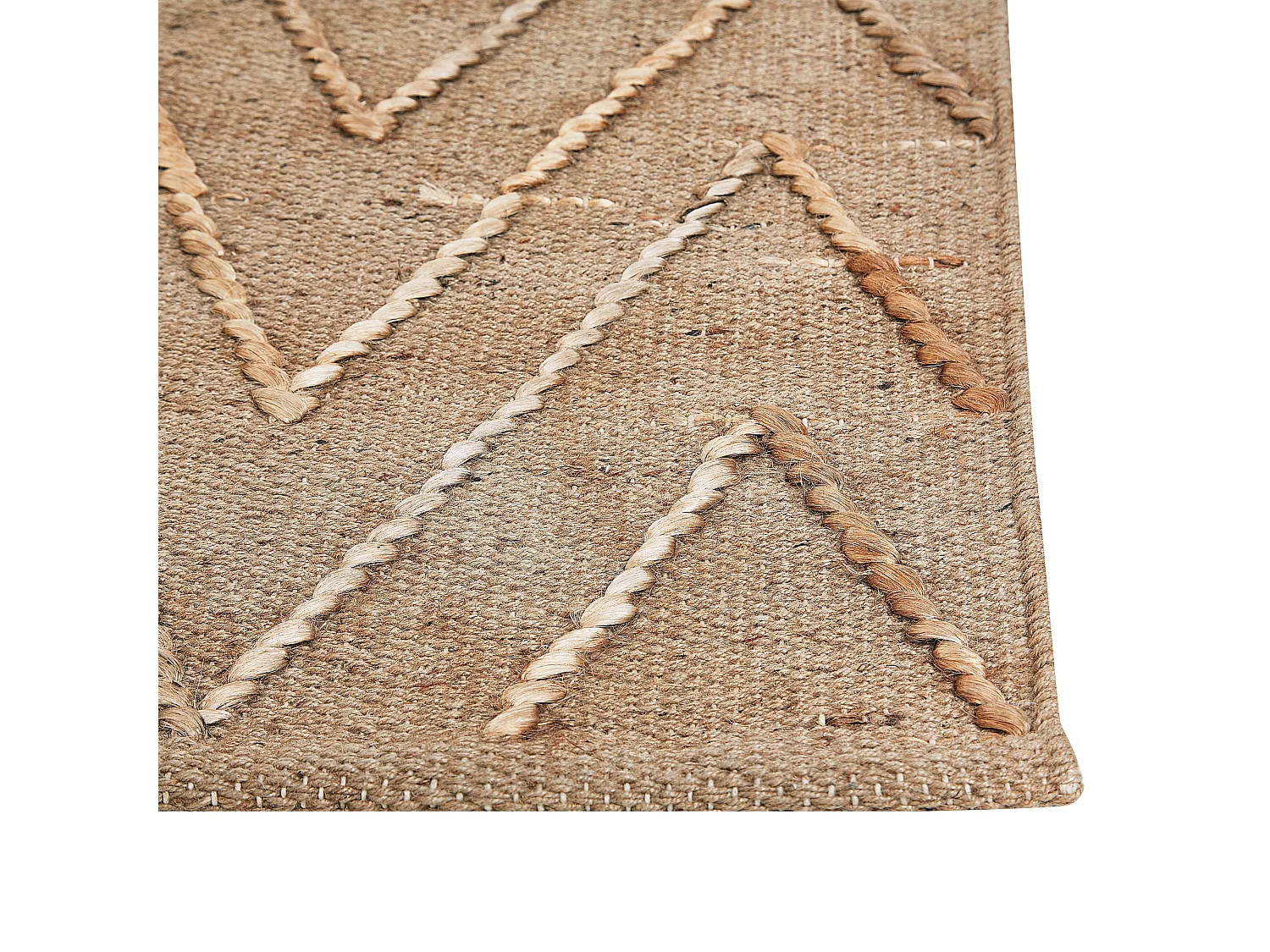 Vloerkleed DADAY 140 x 200 cm Jute Beige