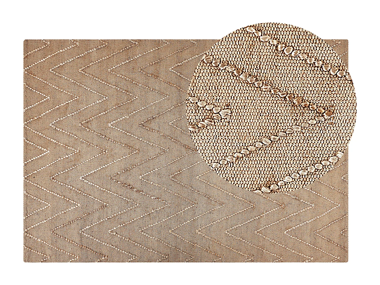 Tapis DADAY Beige 140 x 200 cm Jute