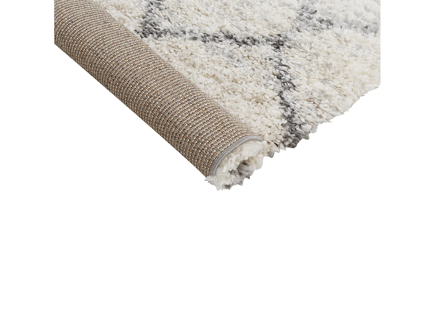 Tapis à poils longs YEREVAN Beige clair 160 x 230 cm