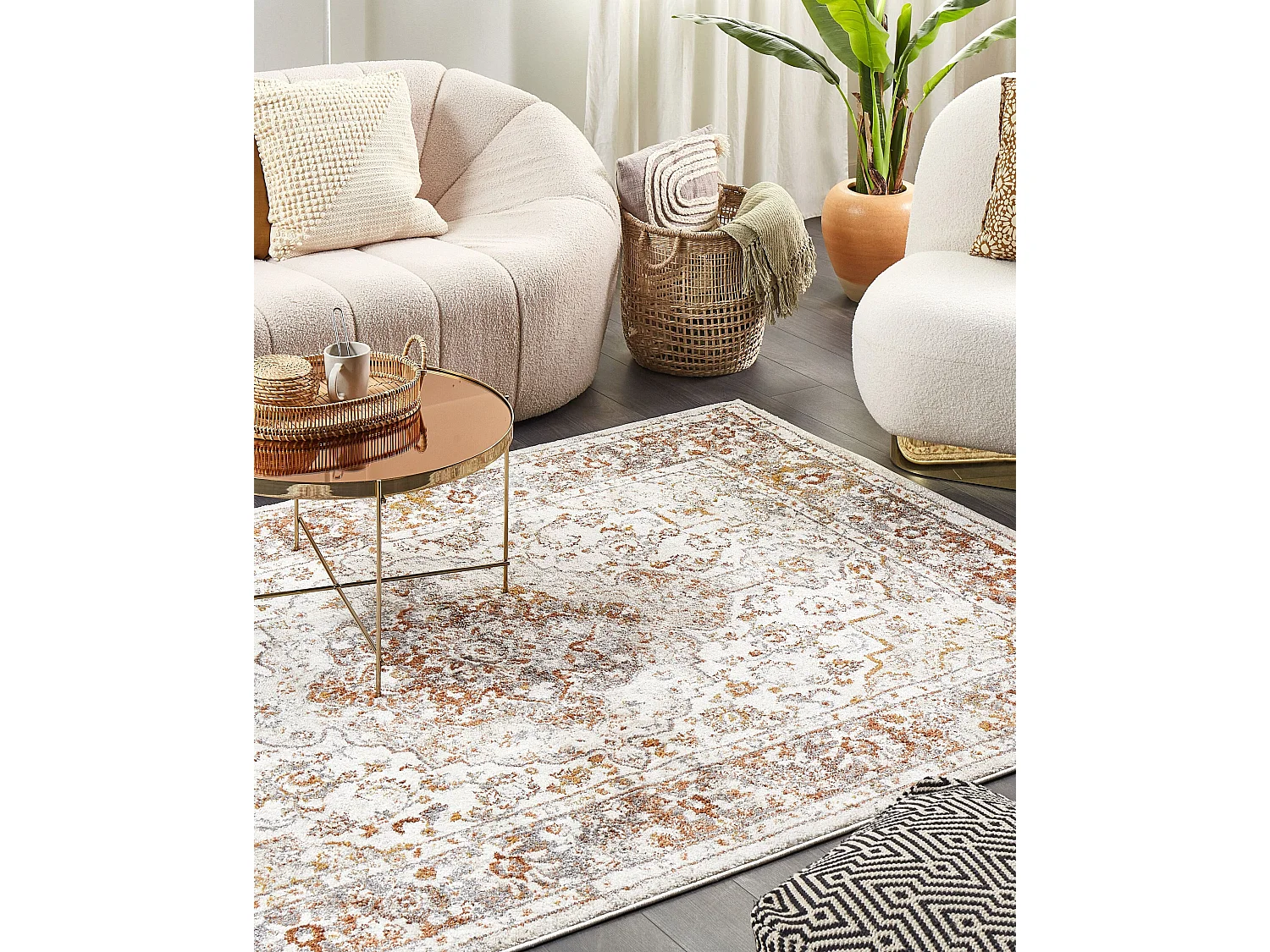 Tapis VAYK Marron Beige 160 x 230 cm