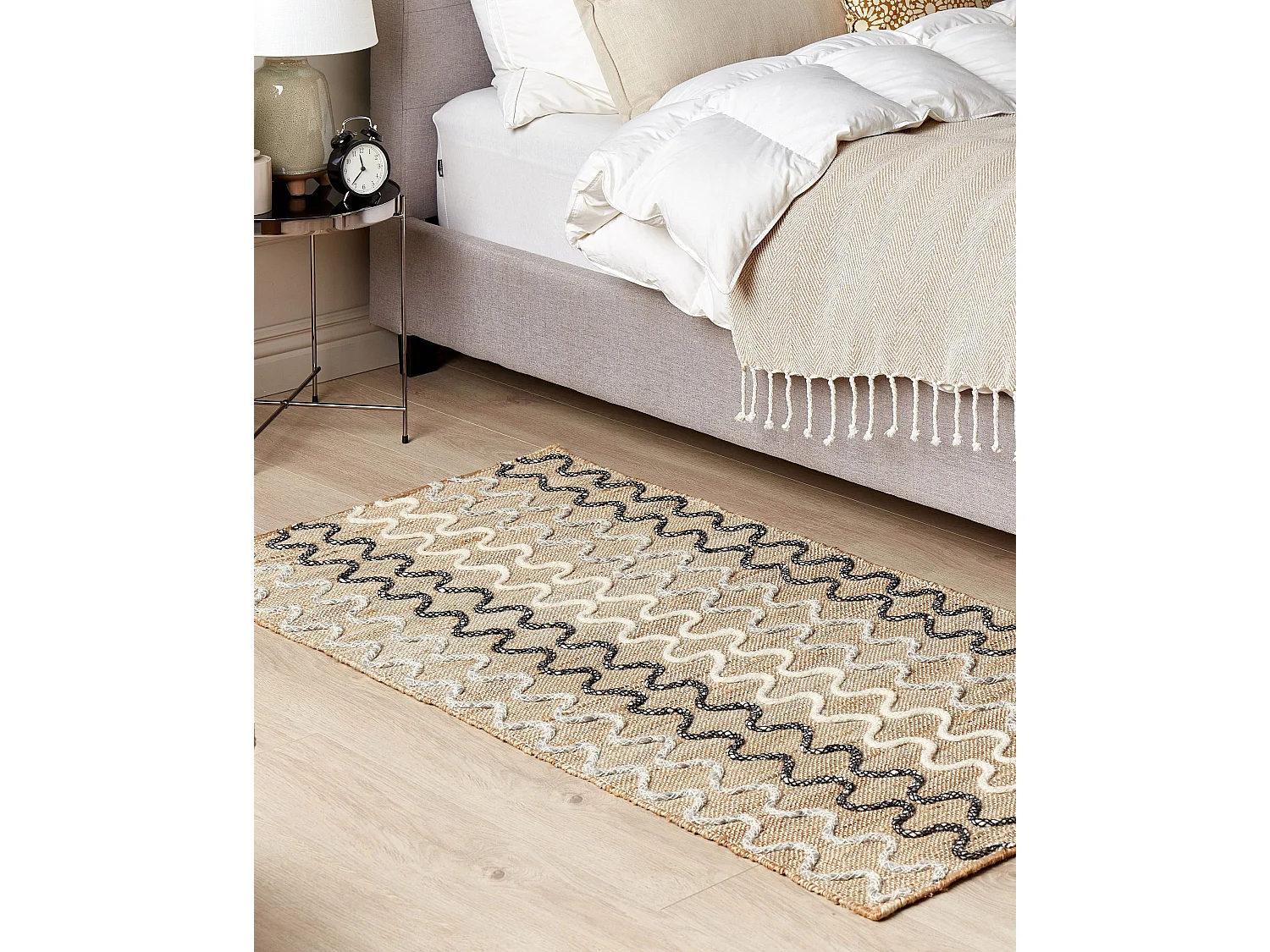 Vloerkleed SOGUT 80 x 150 cm Jute Beige