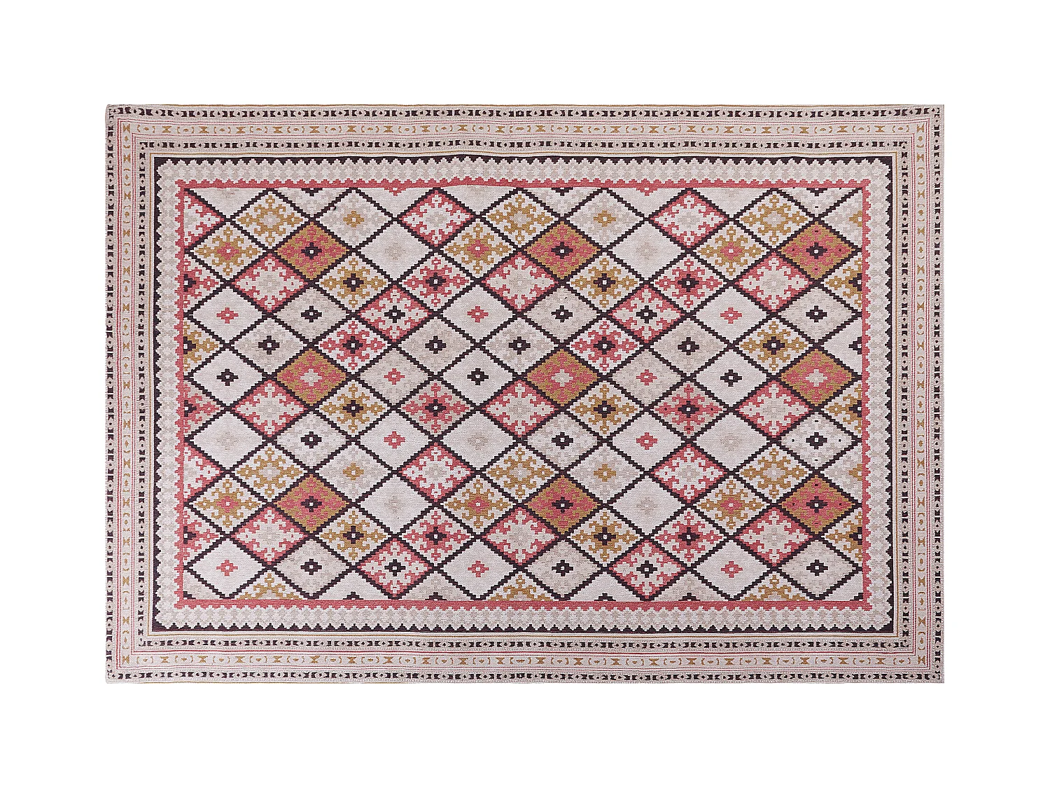 Dywan bawełniany 160 x 230 cm wielokolorowy ANADAG