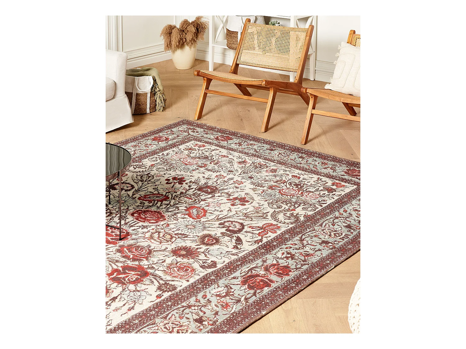 Tapis BINNISZ Rouge 200 x 300 cm Coton