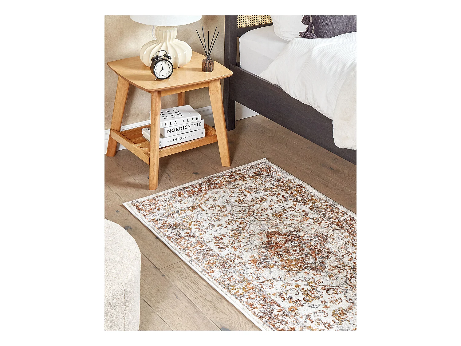 Vloerkleed polypropyleen beige/bruin 80 x 150 cm VAYK