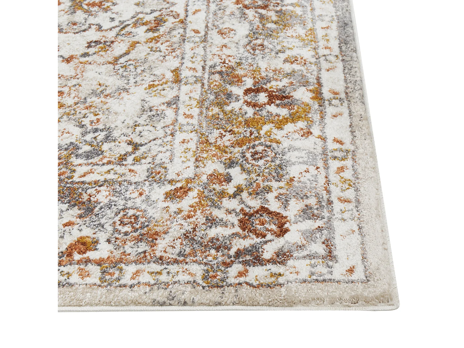 Tapete creme e castanho 80 x 150 cm VAYK