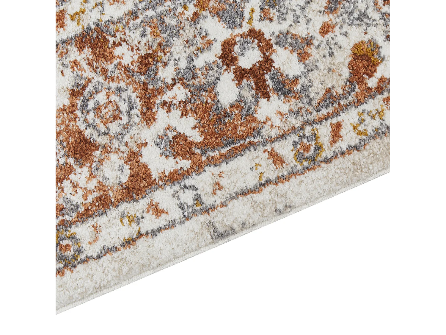 Tapete creme e castanho 80 x 150 cm VAYK