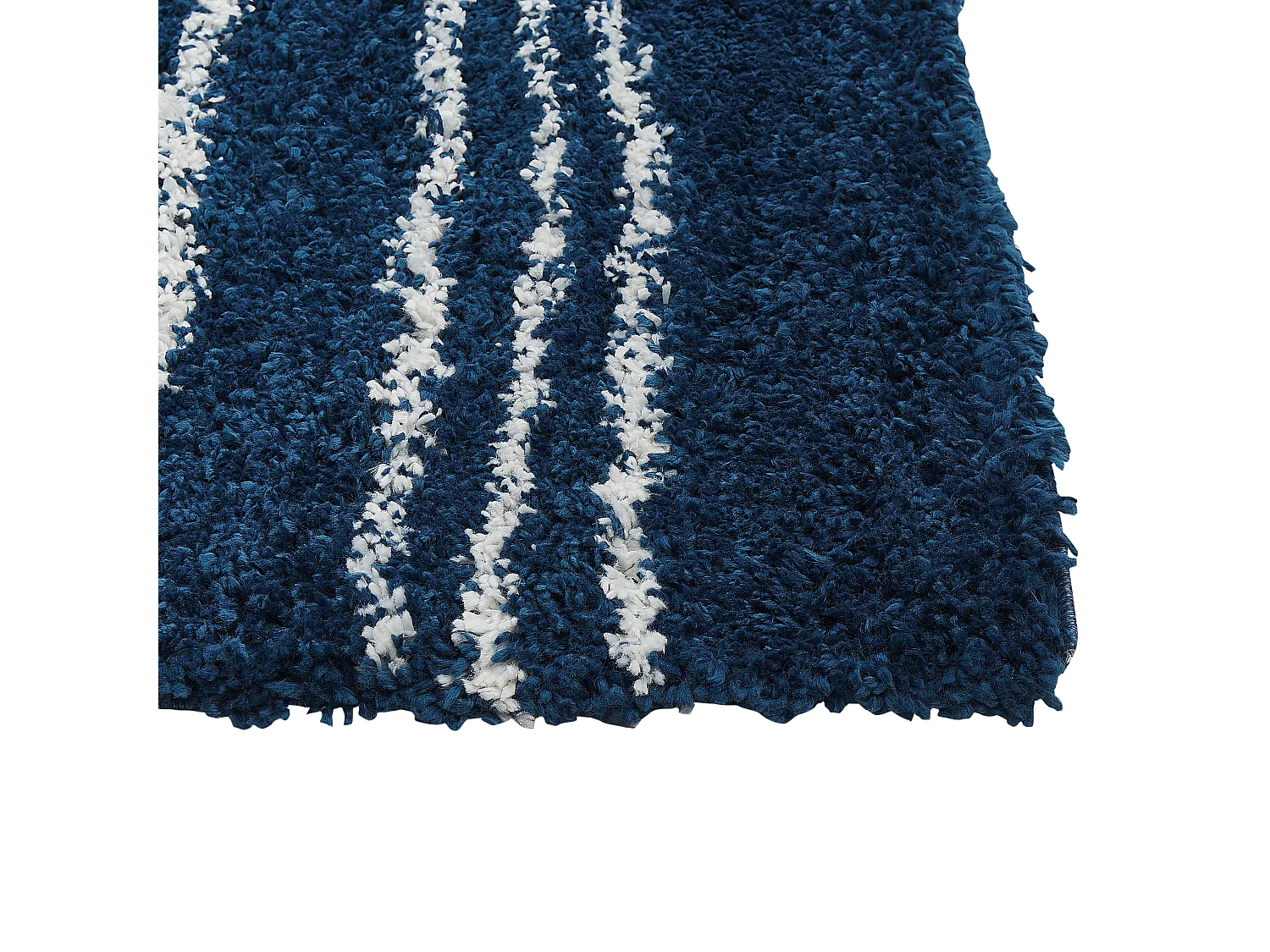 Tapis à poils longs TASHIR Bleu 80 x 150 cm