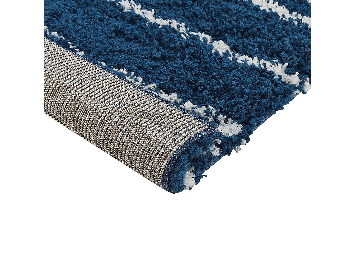 Vloerkleed polypropyleen blauw/wit 200 x 300 cm TASHIR