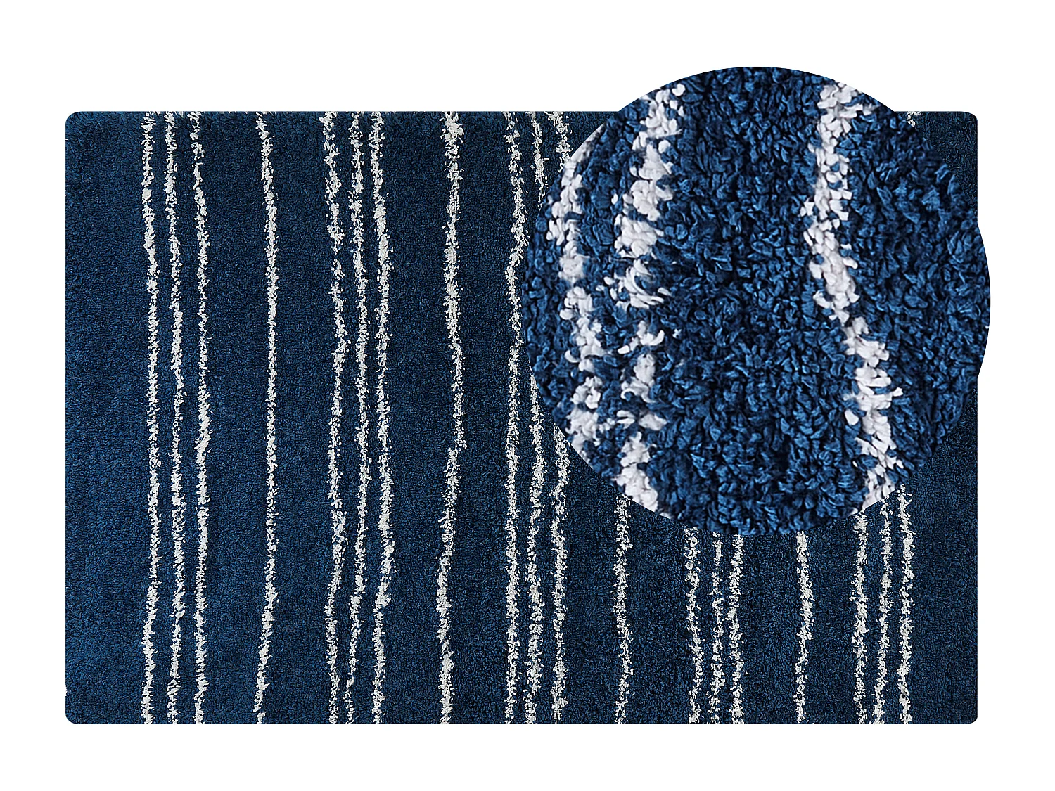 Tappeto blu e bianco 200 x 300 cm TASHIR