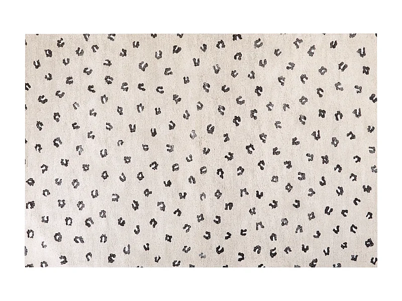 Tappeto cotone beige e nero 200 x 300 cm AFIS