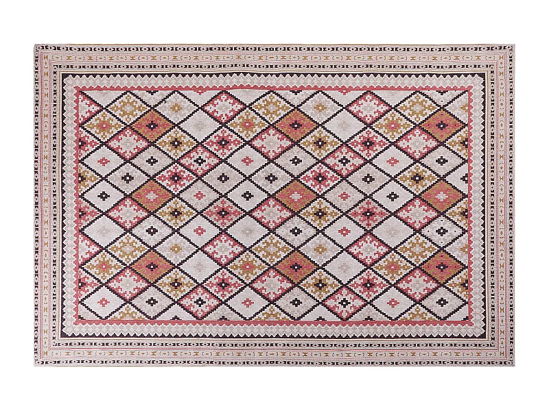 Vloerkleed katoen meerkleurig 200 x 300 cm ANADAG