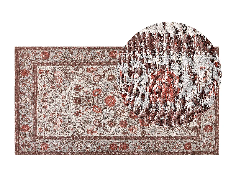 Tapis BINNISZ Rouge 80 x 150 cm Coton
