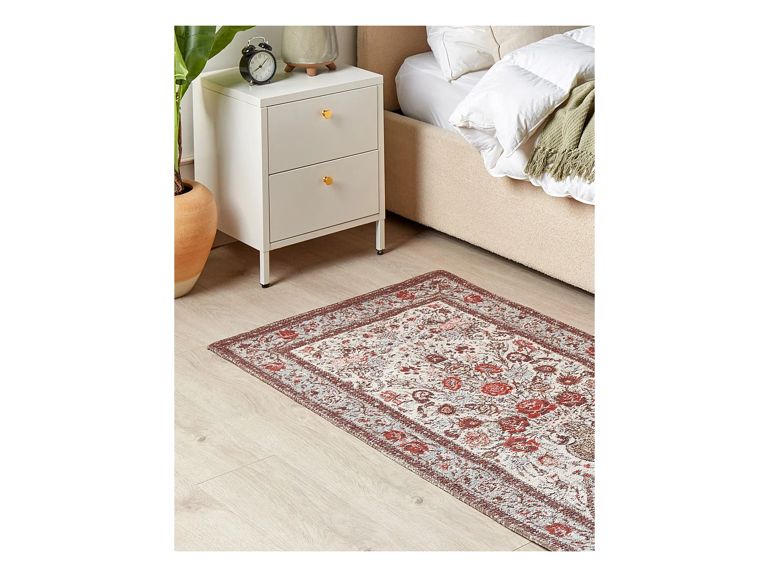 Tapis BINNISZ Rouge 80 x 150 cm Coton