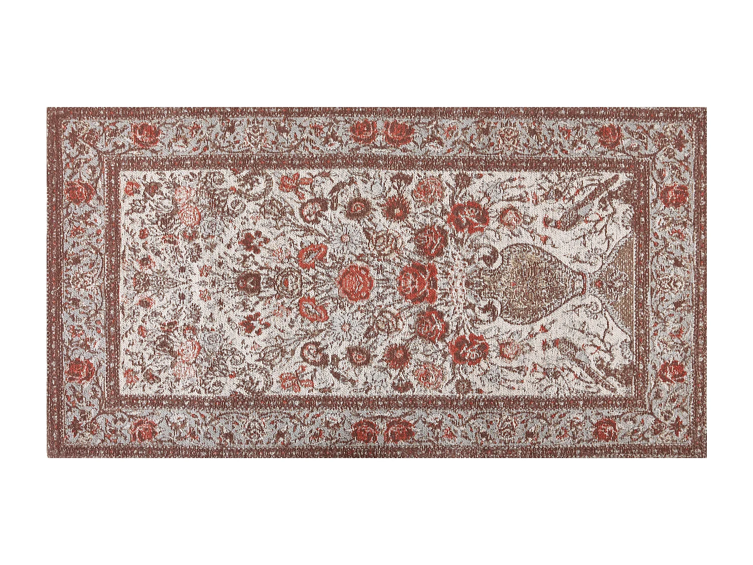 Tapis BINNISZ Rouge 80 x 150 cm Coton