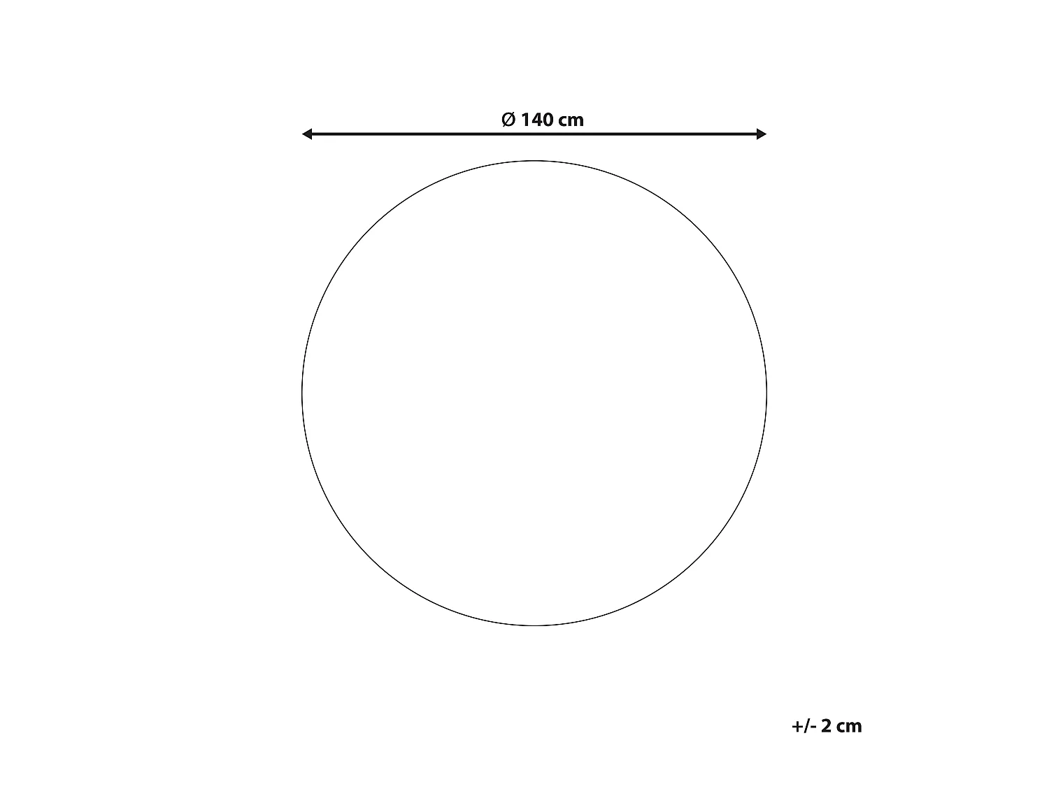 Teppich Baumwolle hellbeige Tiermotiv ⌀ 140 cm AFIS