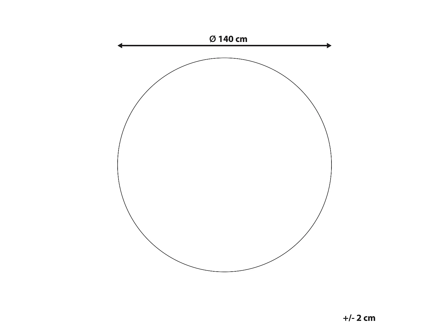 Tapis AFIS Beige ø 140 cm Coton