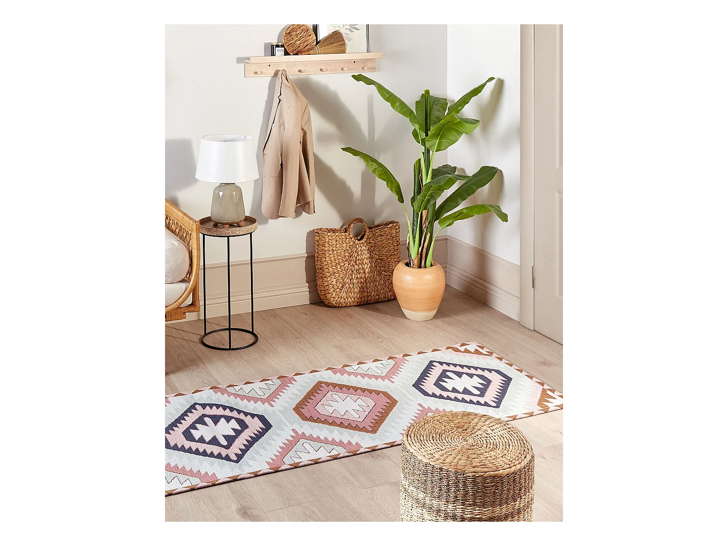 Dywan bawełniany 80 x 300 cm wielokolorowy BESLER