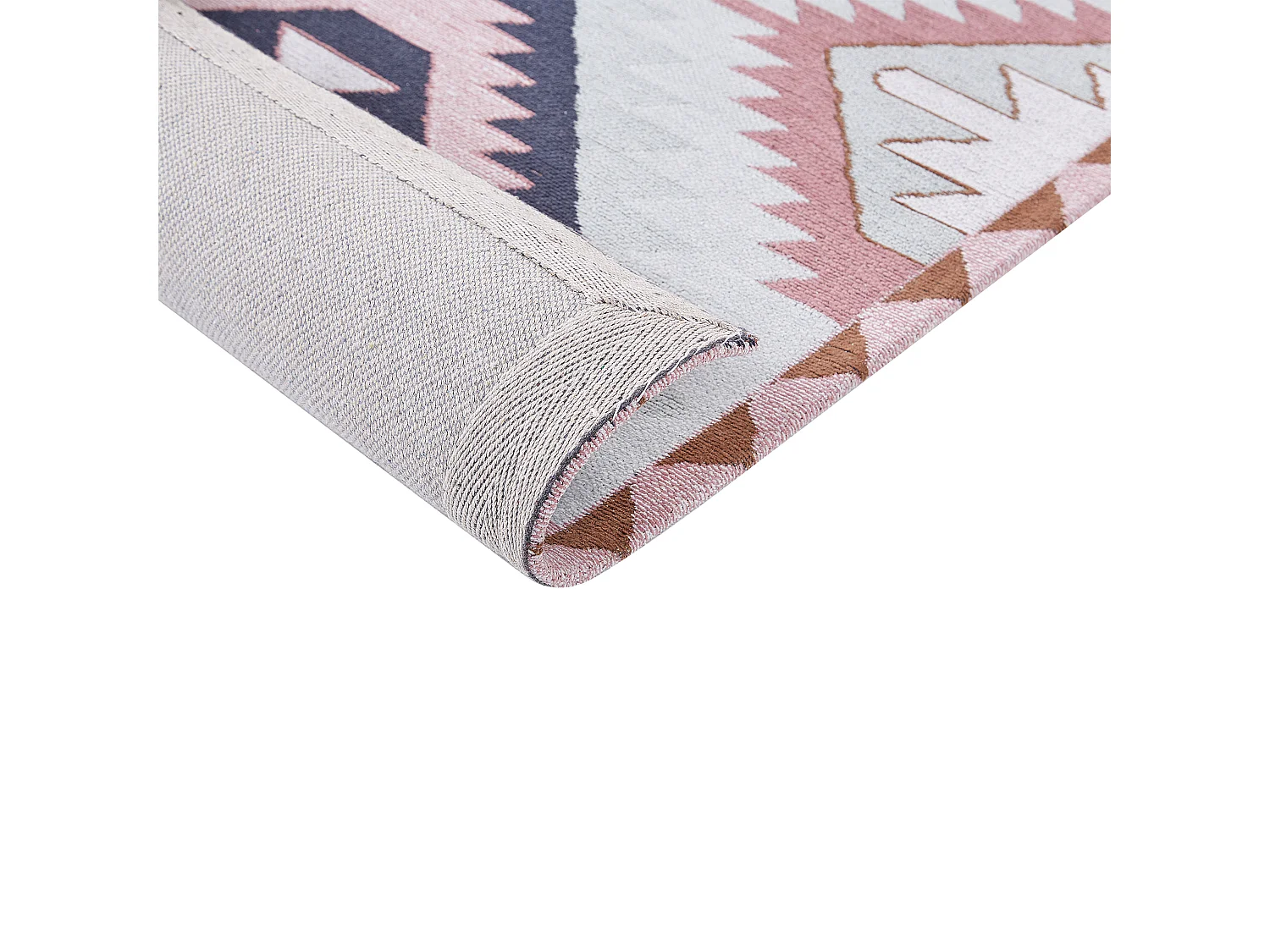 Vloerkleed katoen meerkleurig 80 x 300 cm BESLER