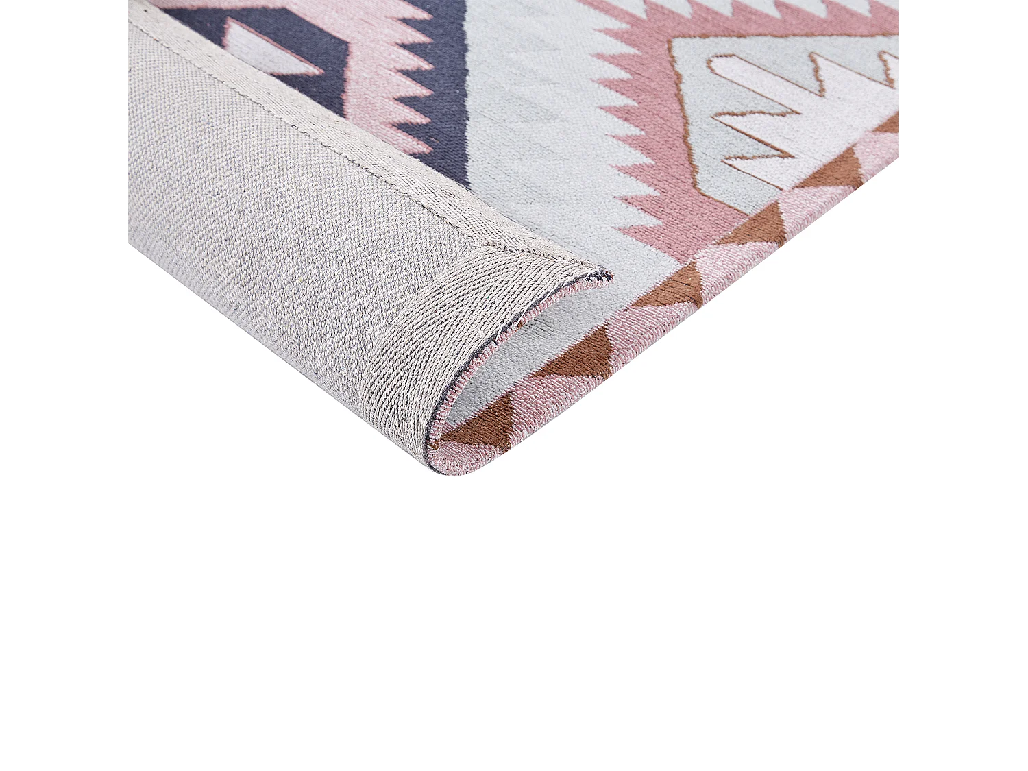 Vloerkleed katoen meerkleurig 80 x 300 cm BESLER