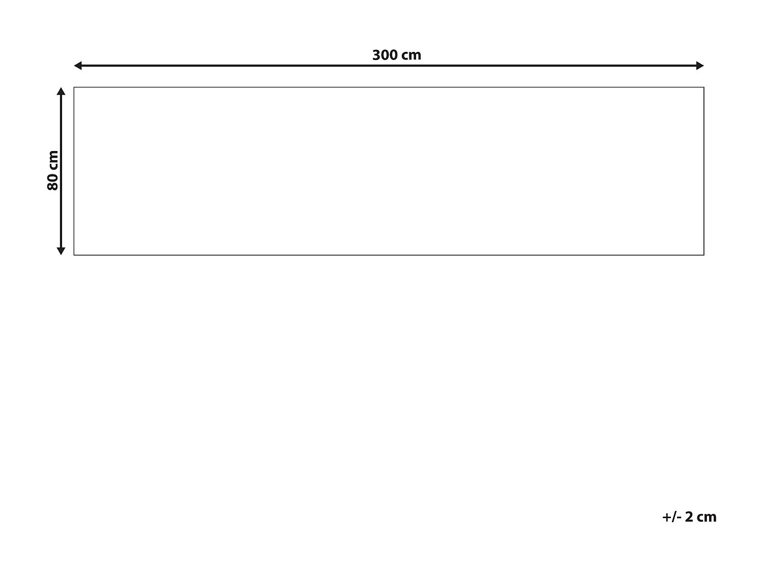 Vloerkleed katoen meerkleurig 80 x 300 cm BESLER