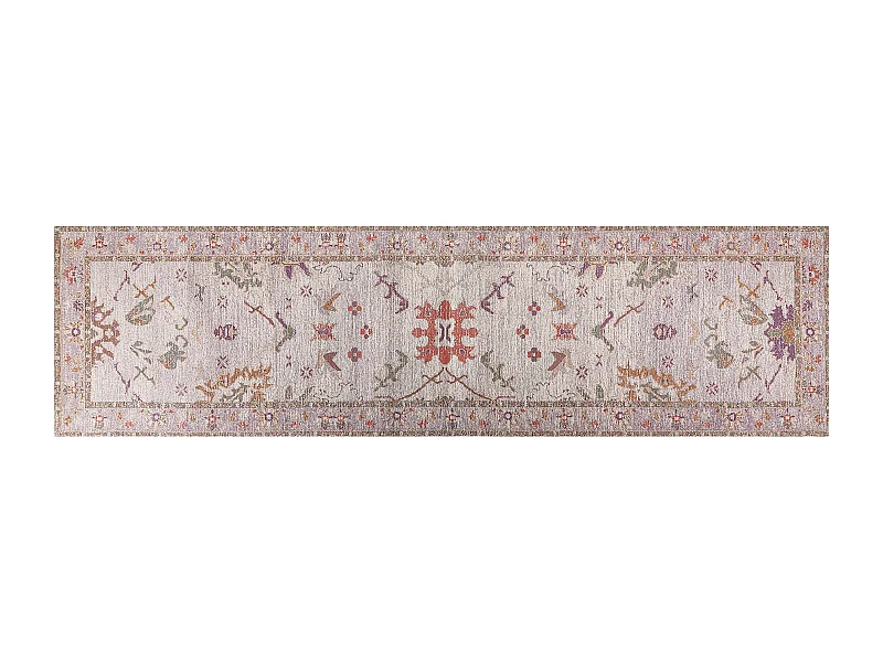 Dywan bawełniany 80 x 300 cm beżowy YANOBA