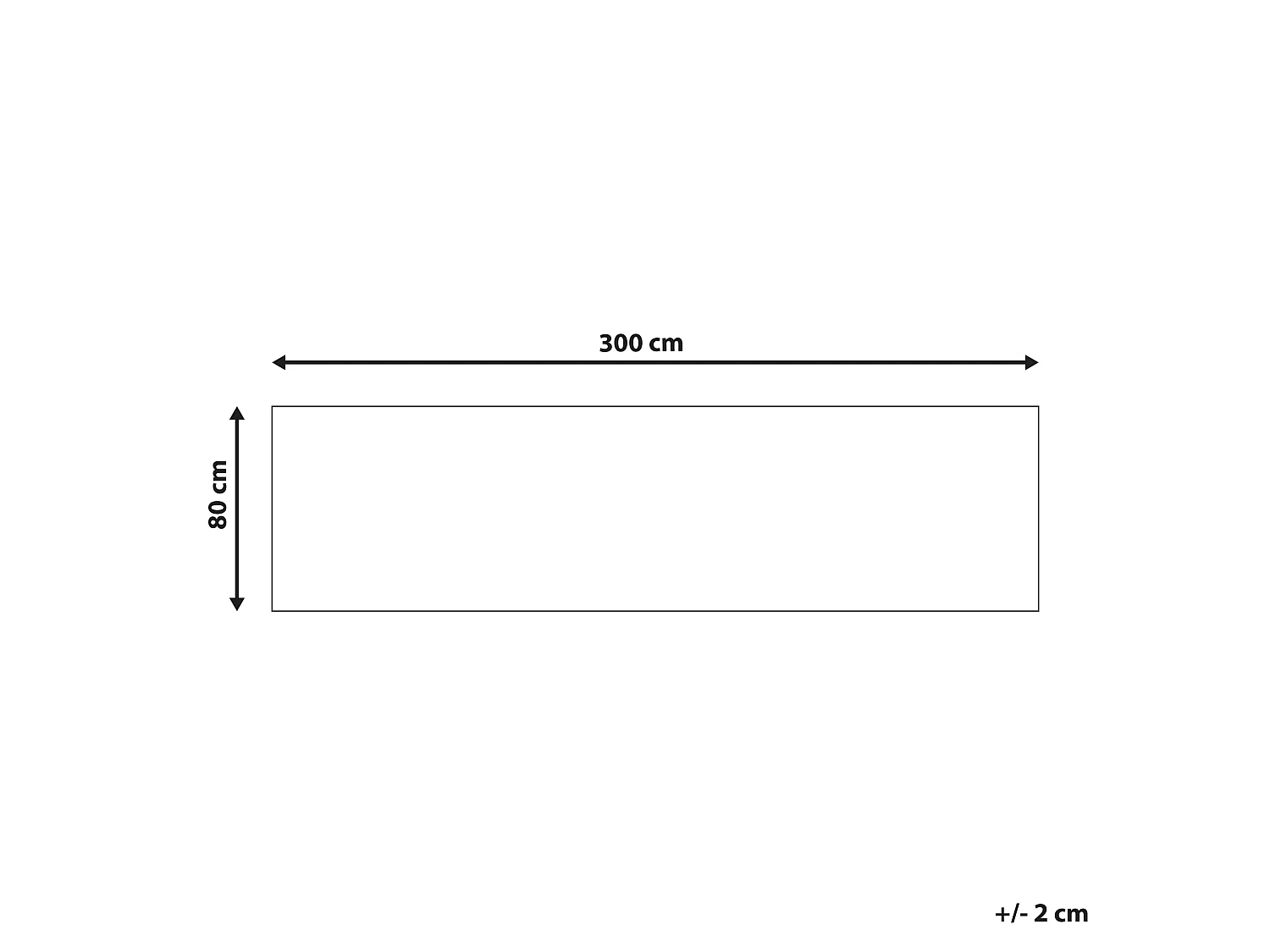 Tapis KURIN Rouge 80 x 300 cm Coton