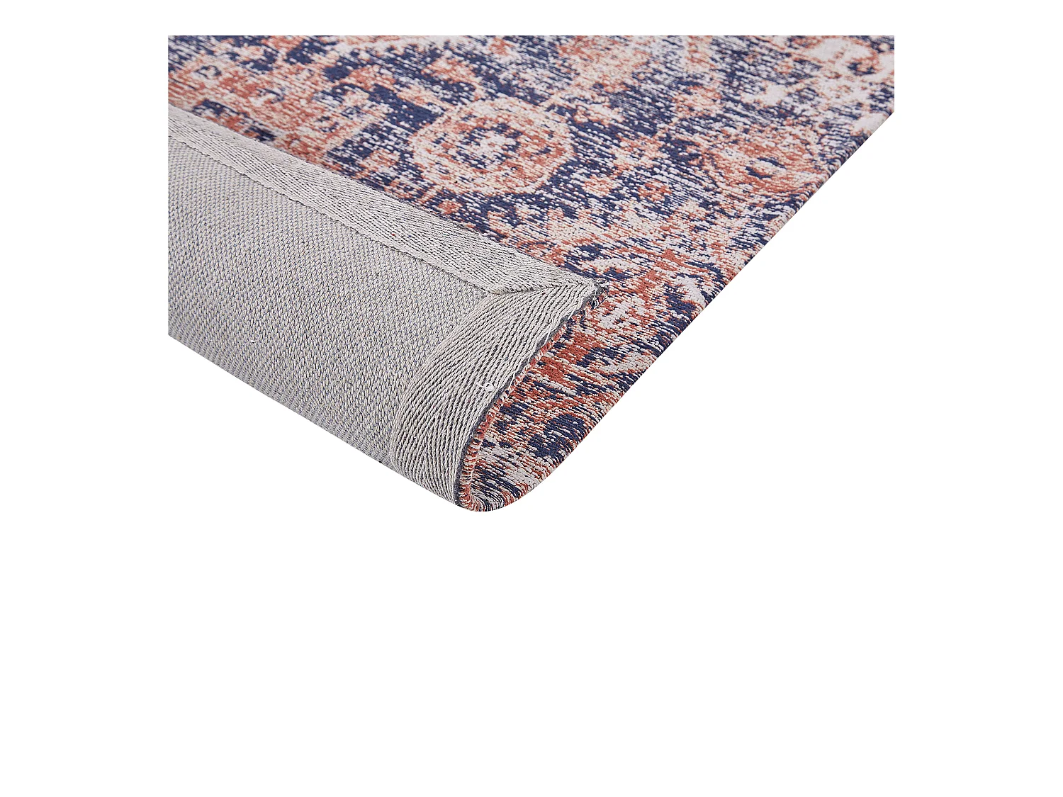 Tappeto cotone blu e rosso 80 x 300 cm KURIN