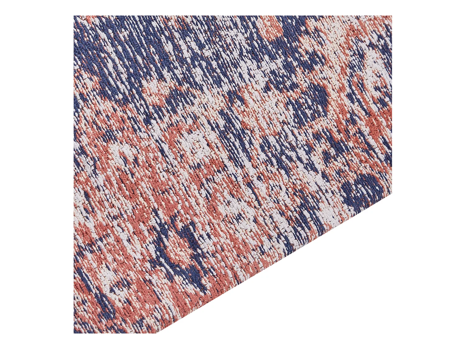 Tappeto cotone blu e rosso 80 x 300 cm KURIN