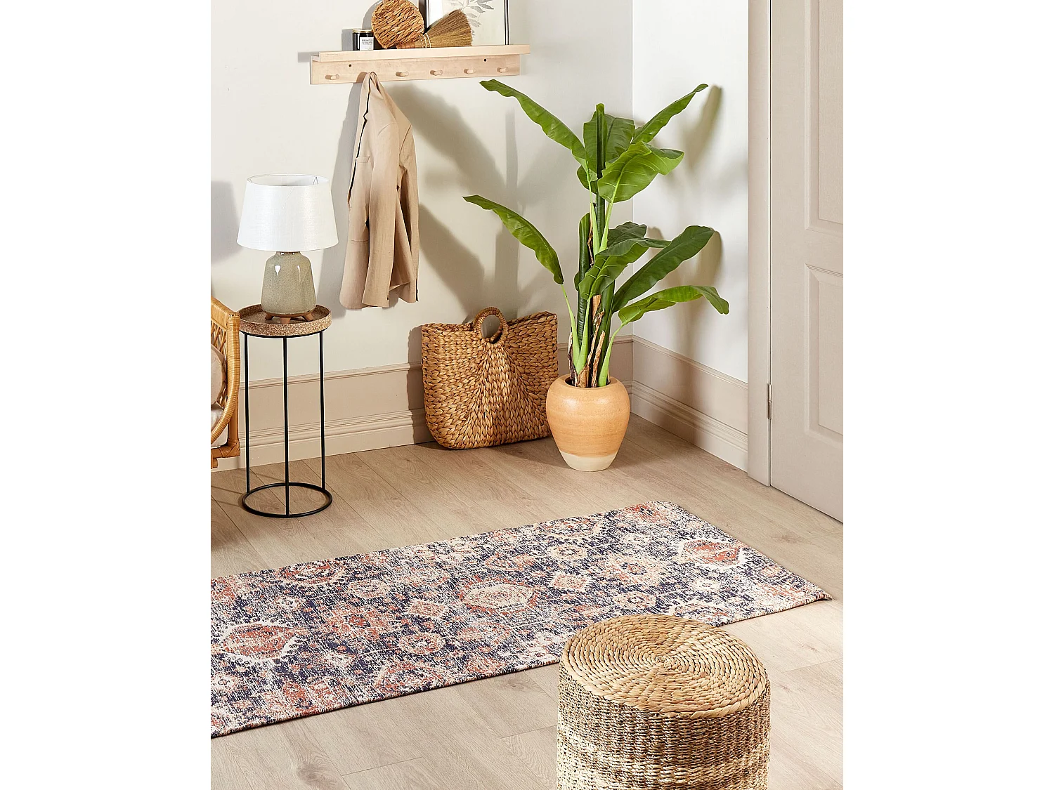 Tapis KURIN Bleu 80 x 300 cm Coton