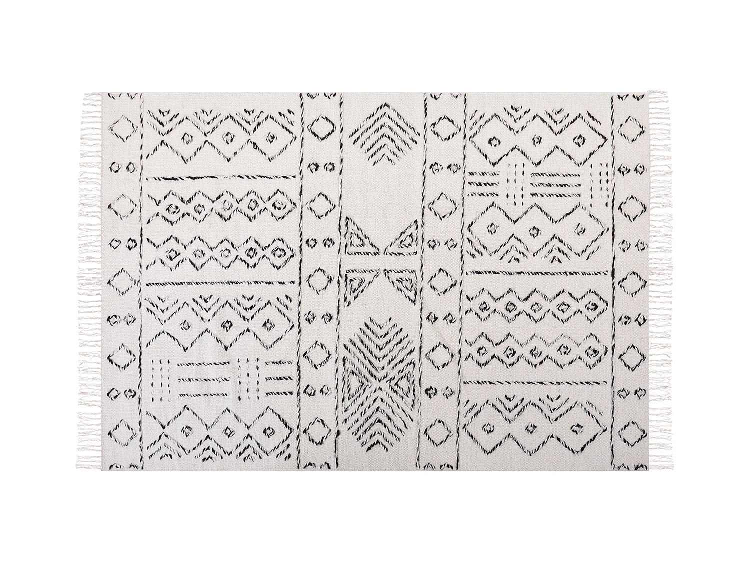 Tapis ALKENT Blanc 140 x 200 cm Laine