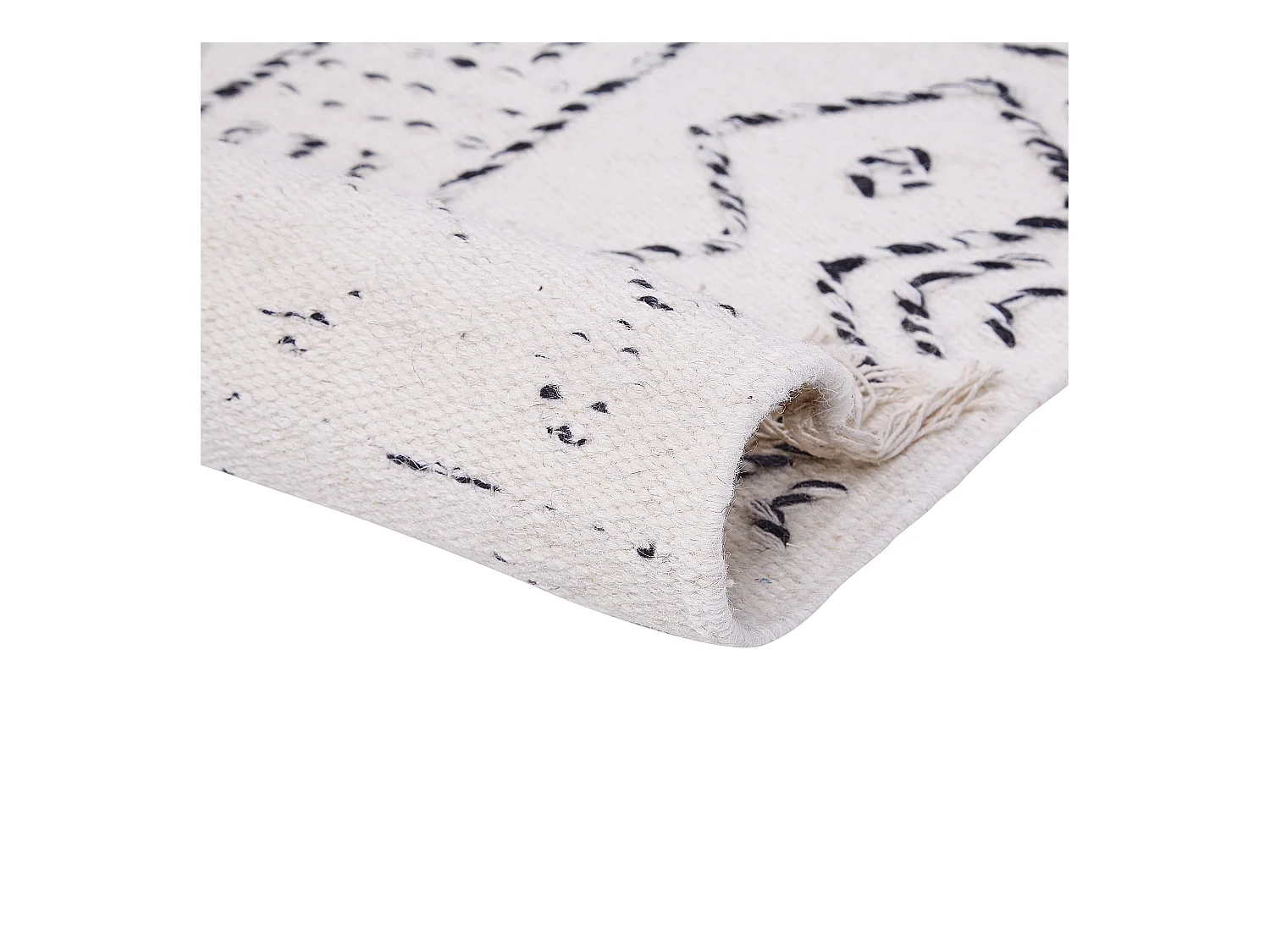 Tapis ALKENT Blanc 140 x 200 cm Laine