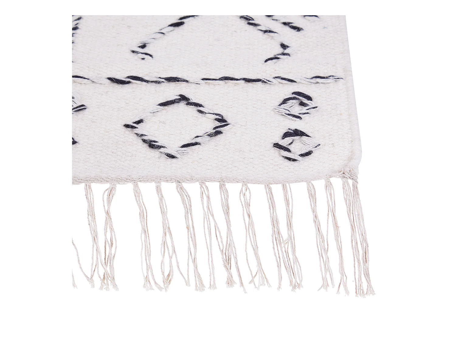 Tapis ALKENT Blanc 140 x 200 cm Laine