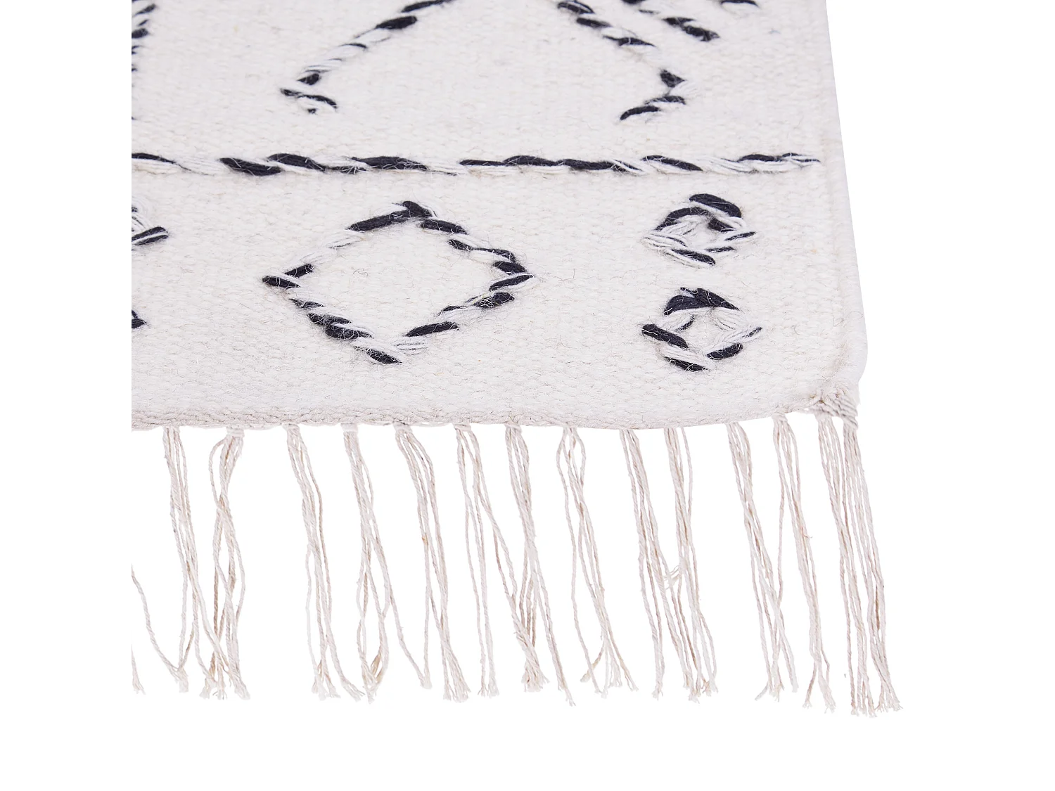 Tapis ALKENT Blanc 140 x 200 cm Laine