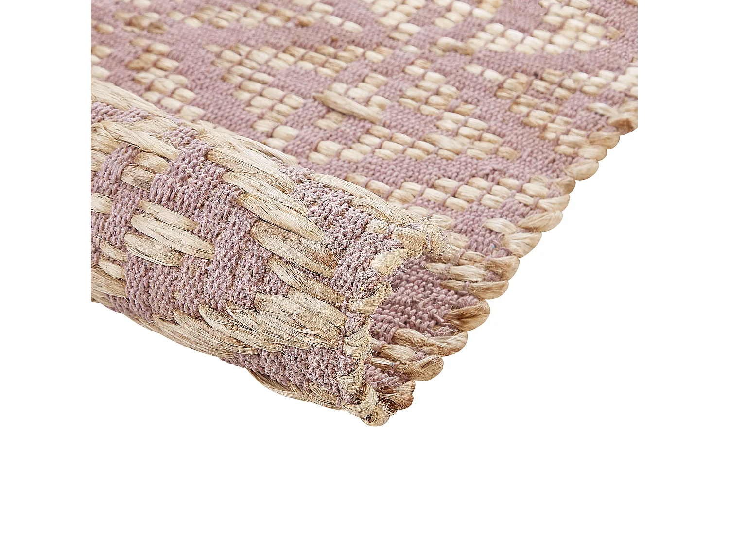 Tapis GERZE Rose 140 x 200 cm Coton