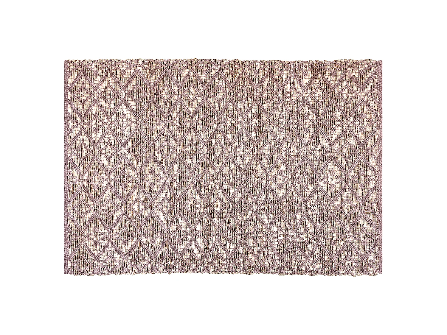 Tapis en coton beige et rose 140 x 200 cm GERZE