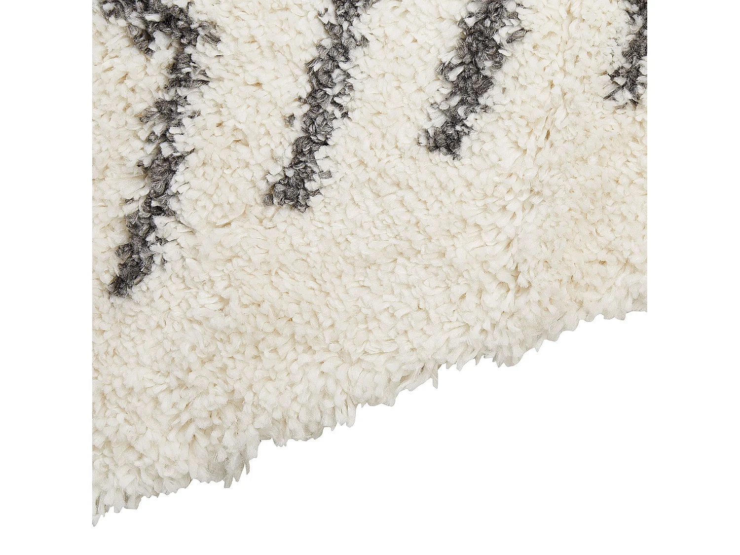 Dywan shaggy 80 x 150 cm biało-szary AYRUM