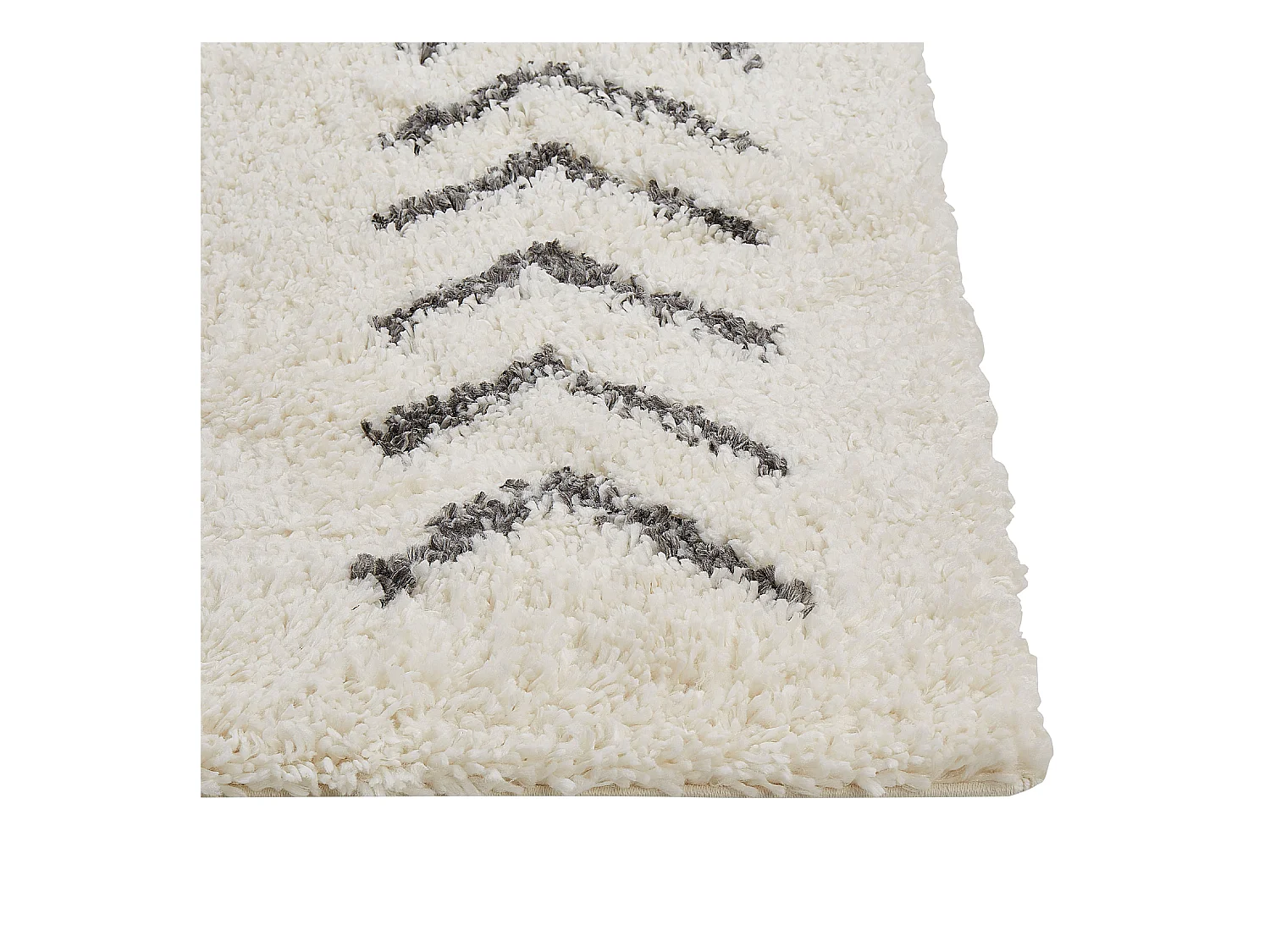 Tapis à poils longs AYRUM Beige clair 80 x 300 cm