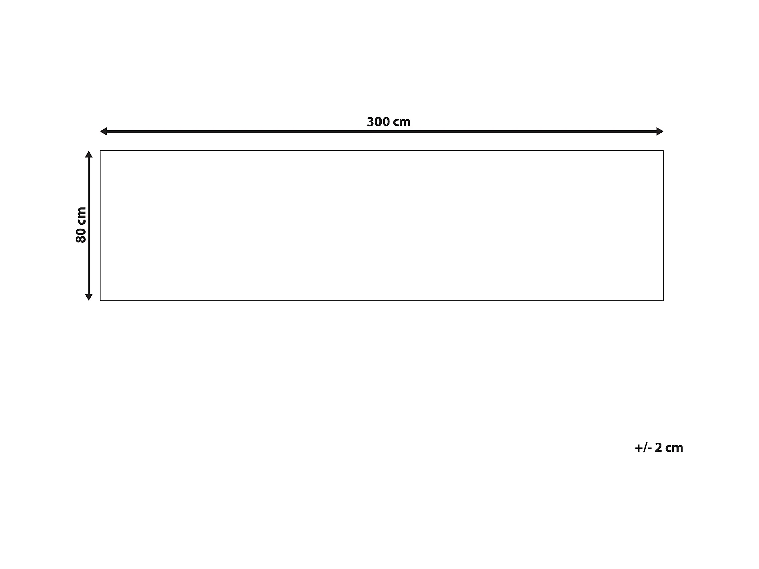 Vloerkleed polypropyleen wit/grijs 80 x 300 cm AYRUM