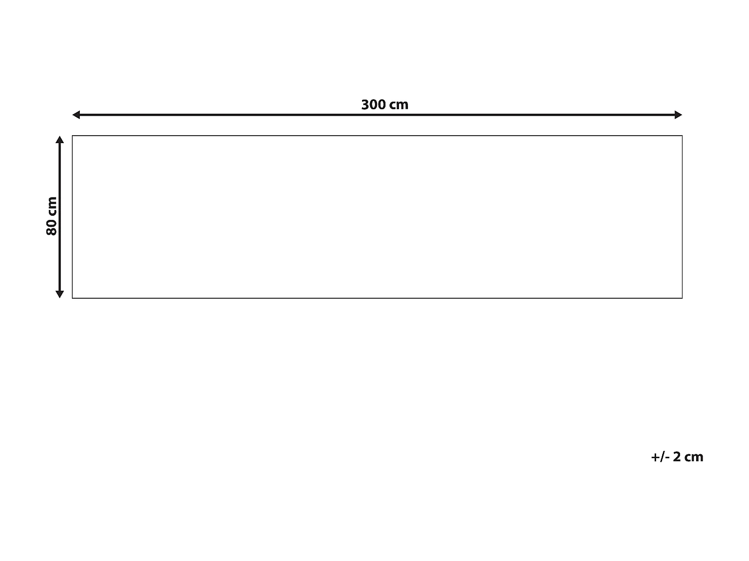 Tappeto bianco e grigio 80 x 300 cm AYRUM