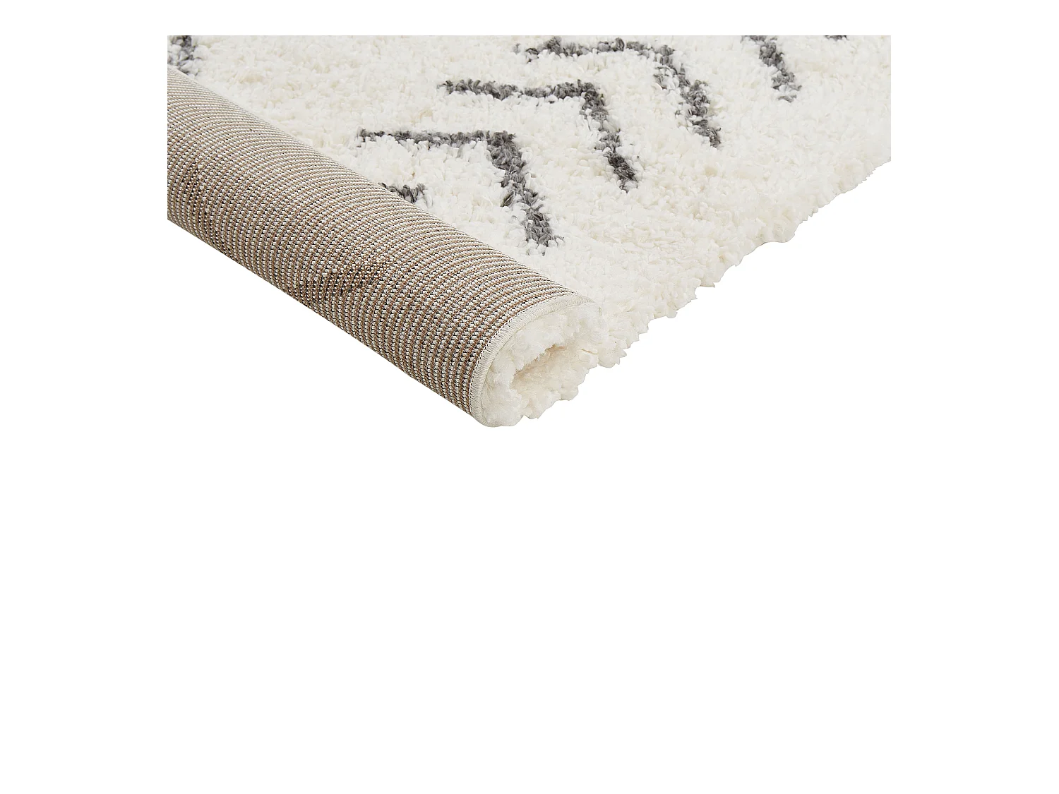 Tappeto bianco e grigio 200 x 300 cm AYRUM