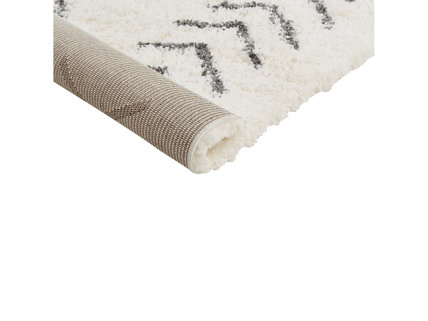 Vloerkleed polypropyleen wit/grijs 200 x 300 cm AYRUM