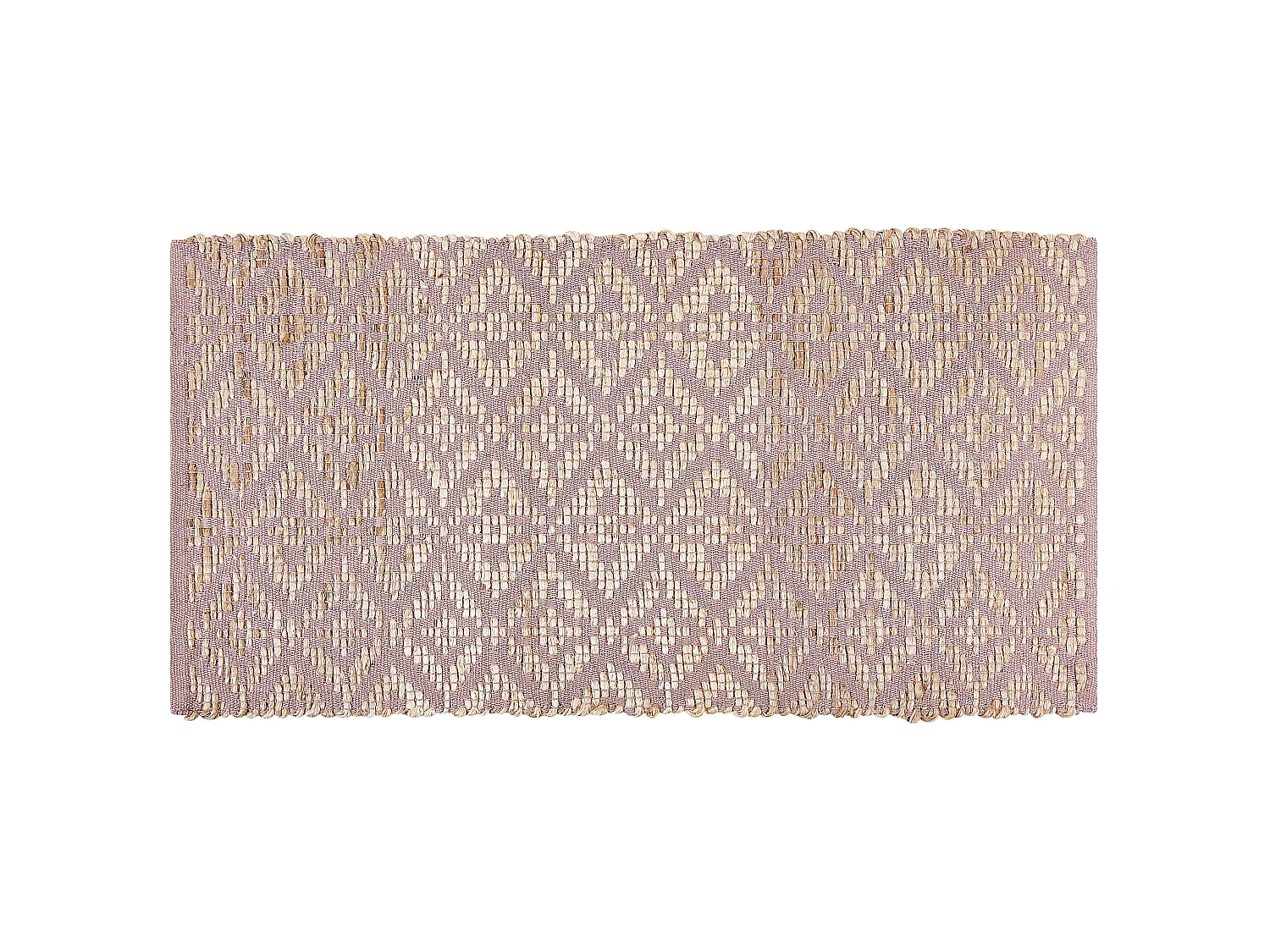 Vloerkleed katoen beige/roze 80 x 150 cm GERZE