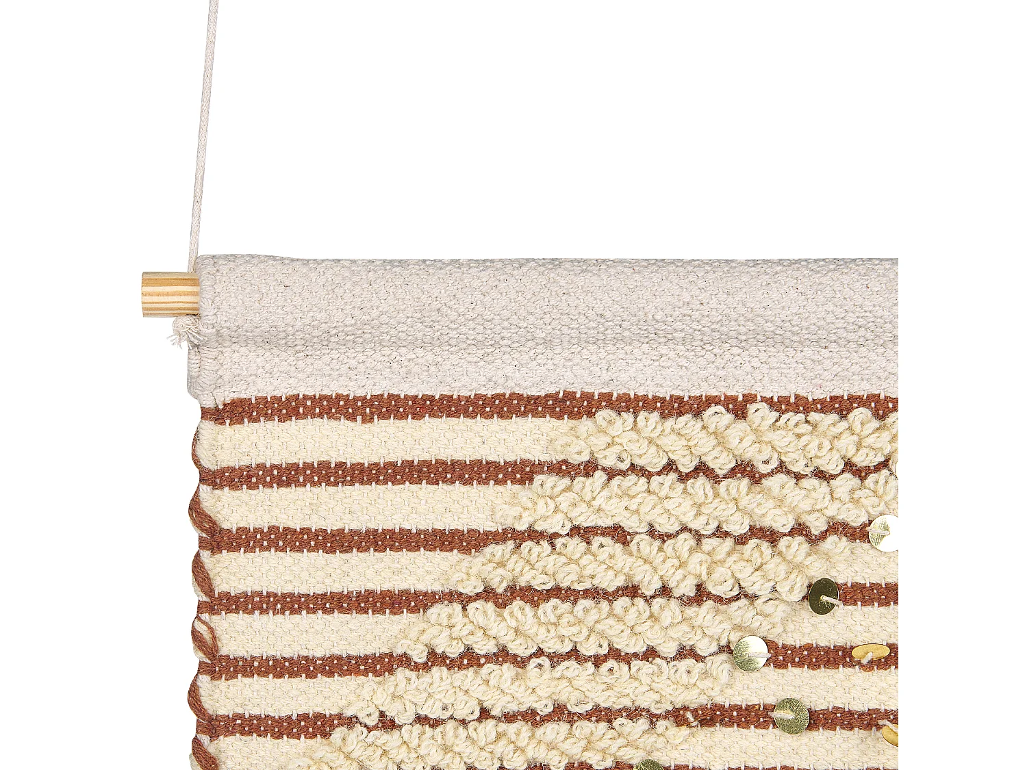 Decoración de pared de tela SABO Algodón 75 cm Beige